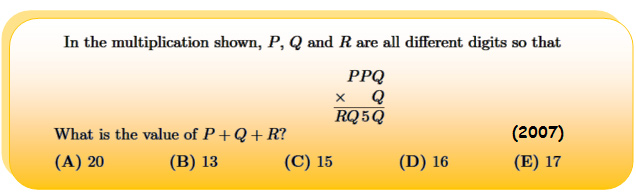 Yarışma İngilizce dilinde sorulan matematik sorularından oluşmaktadır.