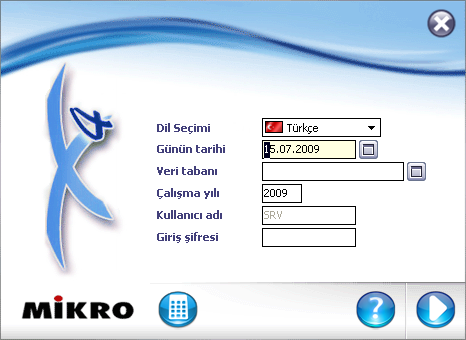 3 KUR9000 E GİRİŞ VE FİRMALARA AİT VERITABANI AÇMA Giriş bölümümüzde de açıklamaya çalıştığımız gibi, V14 de kullanıcılarımızın tek bir veri tabanı üzerinde birden fazla firma ile çalışabilmeleri