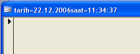 33 Yazılan kodlar sadece formlar için geçerli olduğundan tablo ve sorguya her hangi bir bilgi aktarımı bu örnek için gerçekleģmez Form üzerinde değiģken alanlarına kod girilecek ise DeğiĢken alanının