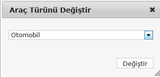 Araçlarınızı bir gruba dâhil etmek için ilk olarak sol taraftaki onay kutusunu işaretlemelisiniz.