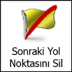 4. Aşağıdaki seçenekler mevcuttur: Yeni bir hedef eklemek için üzerine dokunun. Bir hedefi silmek için düğmesine dokunun. Bir rotanın başlangıç noktasını değiştirmek için üzerine dokunun.