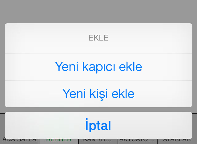 Gerekli alanları doldurun: Sadece "yeni kişi" için, şu arama tiplerini tercih etmek amacıyla "VIP alt-adresi"ni belirtmek mümkündür: tüm daire, sadece master (ana) monitör veya tercihe göre