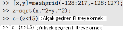 Frekans Domain de FİLTRELEME Fourier dönüşümü bir domain dönüşüm işlemiydi.