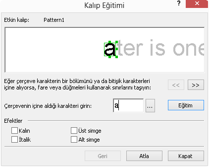 3. Kalıp Editörü düğmesini tıklayın. 4. Kalıp Editörü iletişim kutusunda istediğiniz kalıbı seçin ve ardından Tamam'a tıklayın. 5. ABBYY FineReader ana penceresinde Oku düğmesine tıklayın.