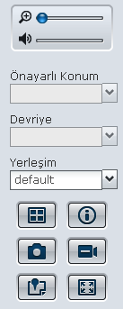 PTZ Denetimini Kullanın Kameranızda PTZ (pan/tilt/zoom) desteği varsa, bir kamerayı seçebilir ve kamera yönünü ayarlamak için Denetleyici panelini kullanabilirsiniz.