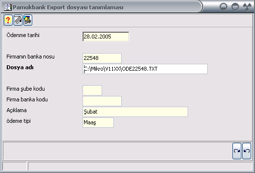 İş Bankası (Yeni Form) (115222) Maaş ödemelerini İş Bankası Yeni Form ile yapan firmalar maaş ödemeleriyle ilgili emirleri bu bölümden yapacaklardır.