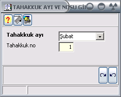 Tahakkuk Ay: Personel-bordro paketine hangi ayın işlemleri için girdiğinizi bu alanda belirteceksiniz. Örneğin şimdiye kadar 6 aylık işlemlerinizi tamamladınız ve şu anda 7.