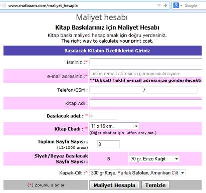 com firmaların (matbaa ya da ajanslar) sayfalarında baskı için teklif vermek ve siparişleri almak üzere çalışır. Bu sebeple benzer ekranları farklı matbaalarda görmek mümkündür. e-baski.