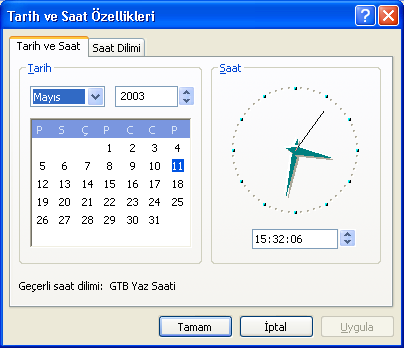 2.6.6.20. Tarih ve Saat ġekil 2.92 Tarayıcılar ve kameralar Sistemin tarih ve saati bu kısımdan ayarlanır (ġekil 2.93).