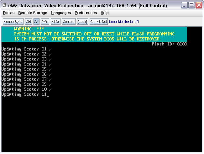 Resim 24 Resim 24 de Flash Bios update ın yüklemeye devam ettiği görülmektedir.