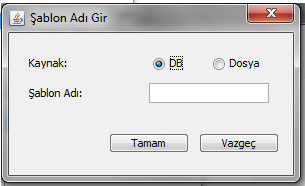 Şablonun Kaydedilmesi Son olarak oluşturduğumuz şablonu kaydetmek için Konfigurasyon Ekranının araç çubuğunda bulunan (kaydet) butonuna basarak Resim 1.