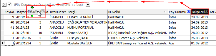 Saha Seçici Rapor tasarlanırken, bazı sahalar rapor sonuç ekranına getirilmemiş olabilir. Saha Seçici penceresini açarak bu sahaları görebilirsiniz.