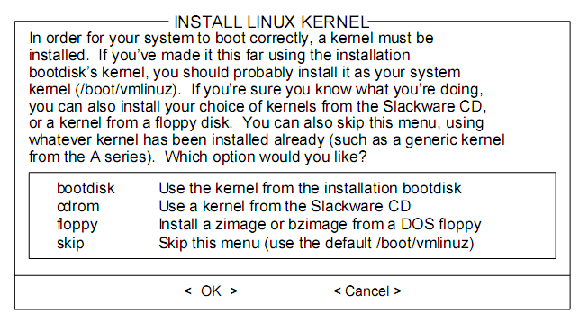 kurulumda az paket seçip boş yer kalırsa ihtiyacınız olunca sonradan paket eklemektir. Bunun için Slackware'in paket yönetim araçlarını kullanabilirsiniz. Kullanım bilgileri 18. bölümde verilmiştir.