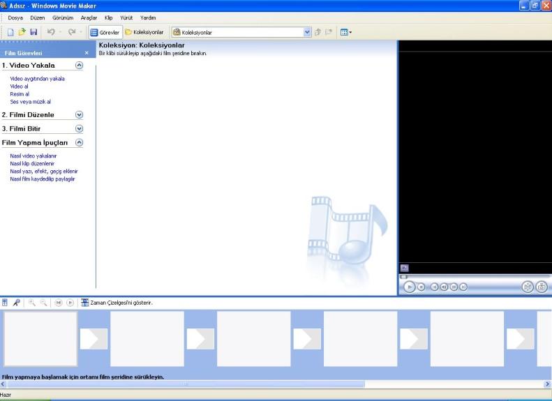 Daha Gelişmiş Dijital Media Desteği Windows Movie Maker Windows Movie Maker version 1.1, Windows Media capture ve dosya yaratmak için temel işlevleri yerine getirir.
