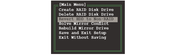 Harddiskleri non-raid olarak geridüzenlem ek B aşka bir R A ID setinin parçası olarak oluşturulan harddisk bozuk hard disk olarak adlandırılır.