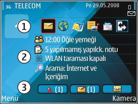 Listeyi kapatmak için, solda doğru ilerleyin. Bu uygulamalarda gezinirken bir önceki düzeye geri gitmek için sola doğru ilerleyin.