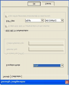 WPA Eğer WPA2 tipi güvenliği desteklemeyen bir RADIUS (Remote Authentication Dial-In User Service) doğrulama sunucusu kullanan herhangi bir kurumsal ağa bağlanıyorsanız, WPA yi seçin.