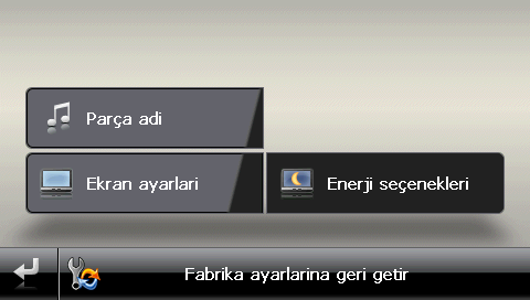 Ayarların uyarlanması Haber: Hayır psiynunu seçerseniz, özel hedef bildirilmez. Tavsiye Lütfen radar uyarıcısı kullanımının bazı durumlarda yasak lduğunu dikkate alınız.