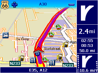 Birimler ❶ Ana mönü de, Ayarları değiştir ❷ Birimler ❸ Mesafe bilgisini metrik birim (kilometre ve metre) olarak