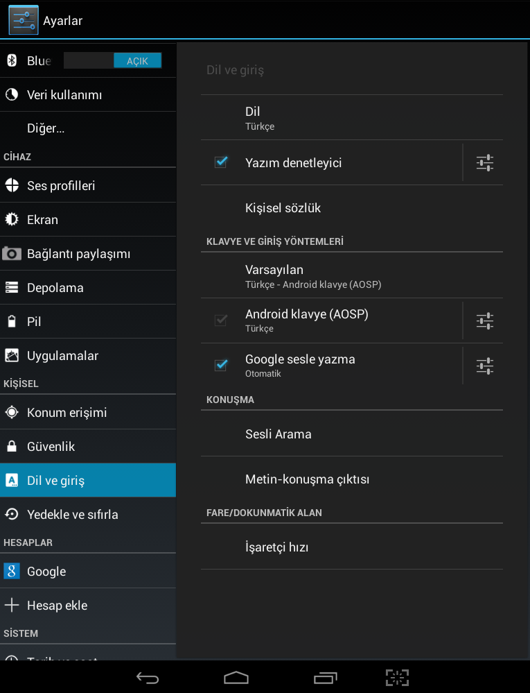 6.12.1 Dil: Cihaz birden fazla dil destekler. İhtiyacınıza göre farklı diller seçebilirsiniz.