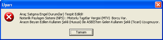 Belge Seri No eski (daha önce kullanılmakta olan) Tescil belgesinin arka sayfasının sağ altındadır. Sorgulama ekranına bitişik olarak (AB123456 şeklinde) yazılmalıdır.