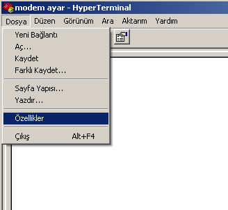 Şekil 143 Hyper Terminal Port Ayarları Tamam butonuna basın.