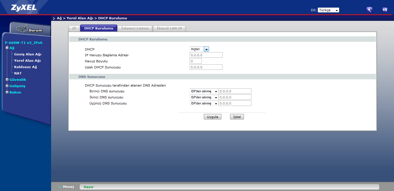 Bölüm 3 Firewall Yapılandırması 3.