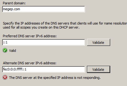 Add Or Edit Scopes sayfasındaki seçenekleri, DHCP sunucusunun ilk kapsamlarını oluşturmak için kullanabilirsiniz. DHCP kapsamlarını daha sonra oluşturmak için Next e tıklayın.