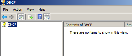 Resim 1.16: DHCP konsolu DHCP Konsol kullanımı, netsh ile komut satırında yapılan işlemlerin sırası ile görsel bir platform üzerinde yapılması durumudur. Resim 1.