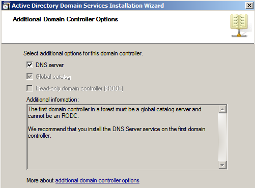 Active Directory kurulumunda DNS yapılandırılmasının da kurulması önerilen bir davranıştır. 3.2.1.