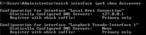 Resim 3.20: İstemci DNS bilgileri DNS sunucusu yerel olarak yapılandırılmışsa çıktı aşağıdakine benzer: Resim 3.