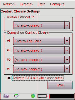 COMREX CORPORATION BAĞLANTI KAPAMASI Şekil 25 sistem Bağlantı Kapaması/Otomatik-bağlantı seçeneklerini göstermektedir.