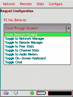 COMREX CORPORATION KEYPAD ACCESS kullanılan moda bağlı olarak farklı işlemler sunan, F1 ve F2 olarak adlandırılmış iki kısayol tuşuna sahiptir.