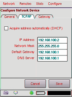 ACCESS Kullanım Kılavuzu BÖLÜM 6 BİREYSEL AĞ YAPILANDIRMASI Ethernet portunun yapılandırmasındaki ana ilgili sekme Şekil 28'de gösterilmektedir, TCP/IP Sekmesi.