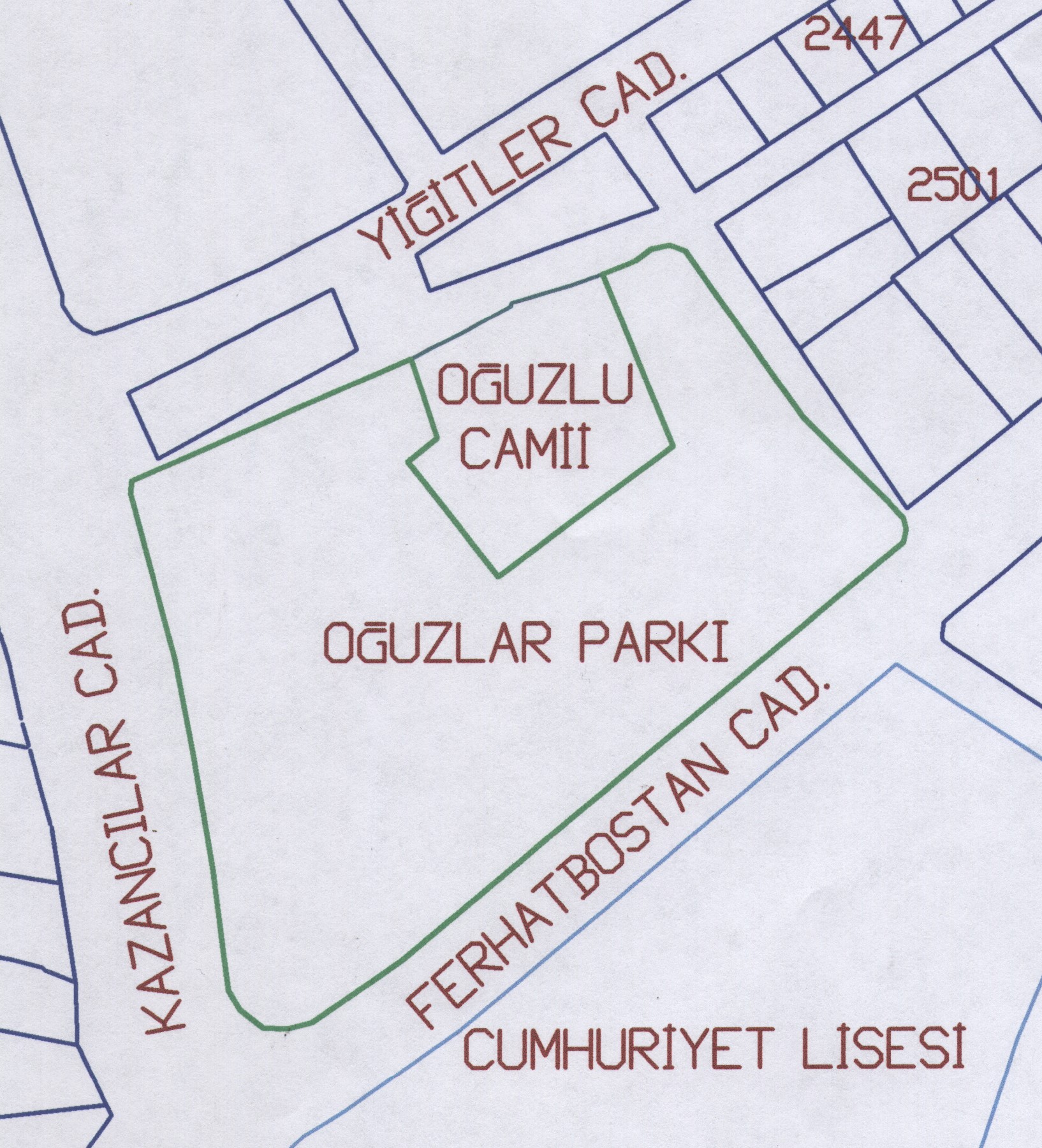 Kızılırmak Mahallesi, 934 ada, 9 nolu parsellerin 34074,2 m² lik alanın kamulaştırmasına dair işlemler Hukuk İşleri Müdürlüğünce açılan dava yolu ile devam etmektedir.