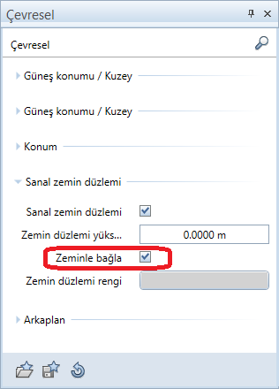 18 Geliştirilen çevreler Allplan 2015 Sanal zemin düzlemi Yeni sanal zemin düzlemi sayesinde, renkli veya dokulandırılmış döşemeler gibi yardımcı yapılar yapmanıza gerek yoktur.