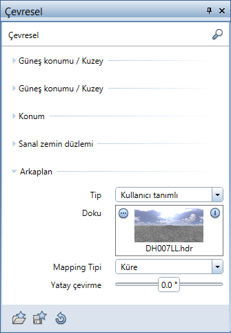 20 Geliştirilen çevreler Allplan 2015 Arkaplan Bir arkaplan renginin yanı sıra, arkaplanlarda fiziksel gökyüzü de kullanabilirsiniz.