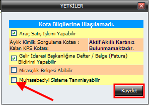 3. Etki verilecek personelin yanındaki YETKĐLER düğmesine basınız. Şekil 2: Personel Yetkilendirme 4.