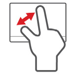 18 - Dokunmatik yüzey Dokunmatik yüzey hareketleri Windows 8.1 ve diğer birçok uygulama, bir ya da daha fazla parmağın kullanıldığı dokunmatik yüzey hareketlerini destekler.