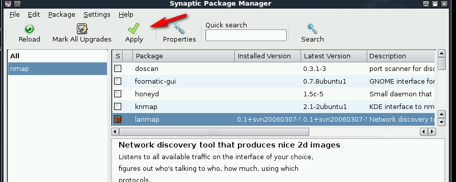 Synaptic:Paket Kurma