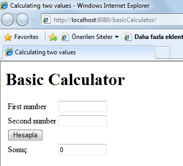 <html> <head> <title>calculating two values</title> </head> <body> <h1>basic Calculator</h1> <form method="post" action="index.