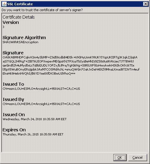 ArcSight Console Çalıştırılması Başlat menüsünden ArcSight Console 4.5 SP2 seçilir ve konsol uygulaması başlatılır.