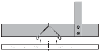 Her bir ana taşıyıcı kanalın tüm uzunluğu boyunca bağlantı klipsleri kanalın her iki tarafına geçirilmelidir.
