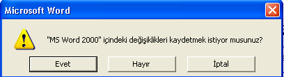 Şekil 3.51 Aç Diyalog Kutusu Kapat Bu komut ile açık bulunan aktif olan bir belgenin kapatılması sağlanır.