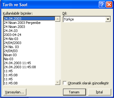 Sonraki Sayfa: Bölüm sonu ve sayfa sonunu beraberce ihtiva eden bir fonksiyona sahiptir. Hem sayfa sonu, hem de bölüm sonu yapıp yeni bir boģ sayfadan yeni bir bölümü devam eder.