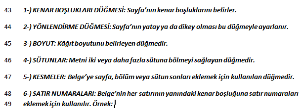 SAYFA DÜZENİ SEKMESİ Bu sekme Temalar, Sayfa Yapısı, Sayfa Arka Planı, Paragraf, Yerleştir gibi 5 gruptan oluşur. Bu grupları tek tek inceleyip özelliklerini, işlevlerini ve görevlerini anlatacağız.