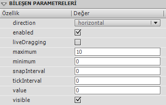 1.4.11. Slider Slider bileşeni, kullanıcının değerler aralığına karşılık gelen bir yol uç noktaları arasında grafiksel işaretçiyi kaydırarak bir değer seçmesine olanak sağlar.