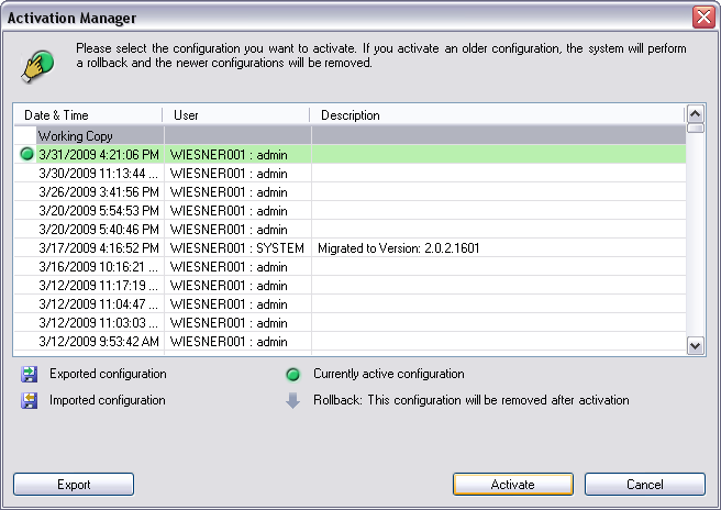 94 tr Genel Configuration Client pencereleri Bosch Video Management System Gönder Verilecek konfigürasyon dosyasının adını girmek için bir iletişim kutusu görüntüler.