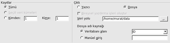 OpenOffice.org Calc Veri Kaynakları Posta birleştirici ikonuna tıklayarak, OpenOffice.org Writer programının verileri oluşturduğunuz şablona yerleştirmesine izin vermelisiniz.