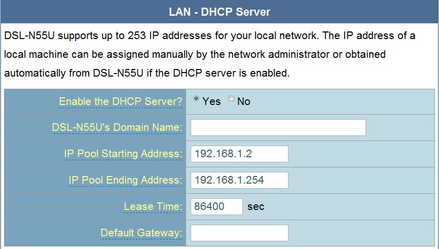3. Enable the DHCP Server? (DHCP Sunucusu etkinleştirilsin mi?) alanından Yes (Evet)'e tıklayın. 4. IP Pool Starting Address (IP Havuzu Başlangıç Adresi) alanında başlangıç IP adresini girin. 5.
